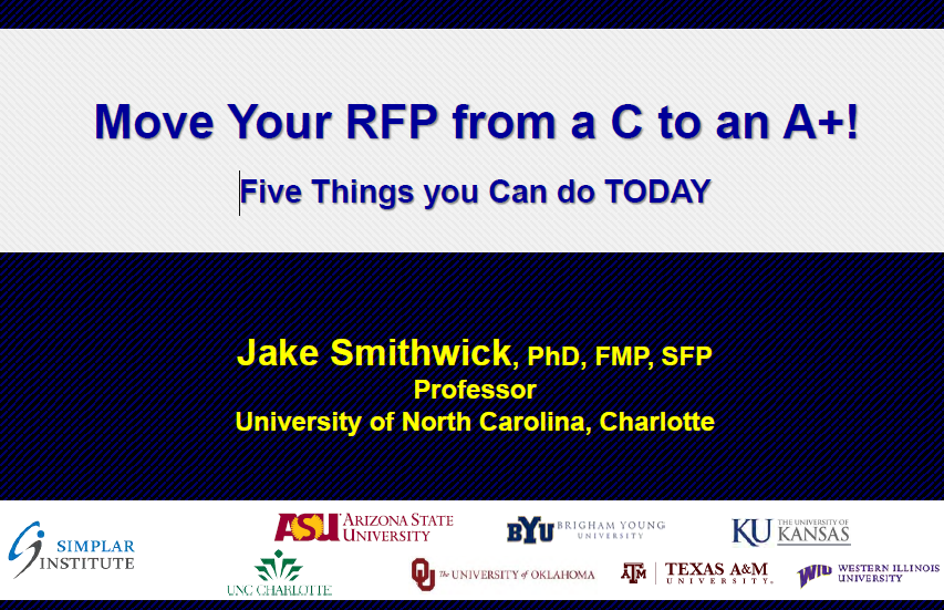 Move Your RFP from a C to an A+! Five Things You Can do Today
