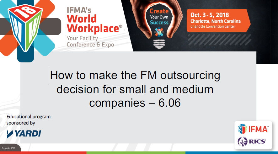 How to Make the FM Outsourcing Decision for Small and Medium Companies