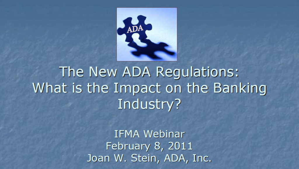 ADA Regulations and Their Impact on the Banking Industry