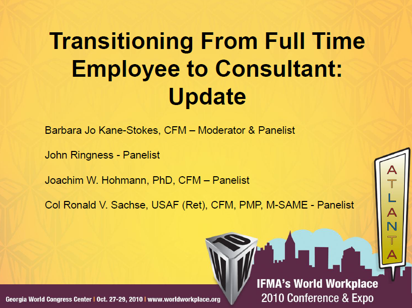 Transitioning from Full-time Employee to Consultant