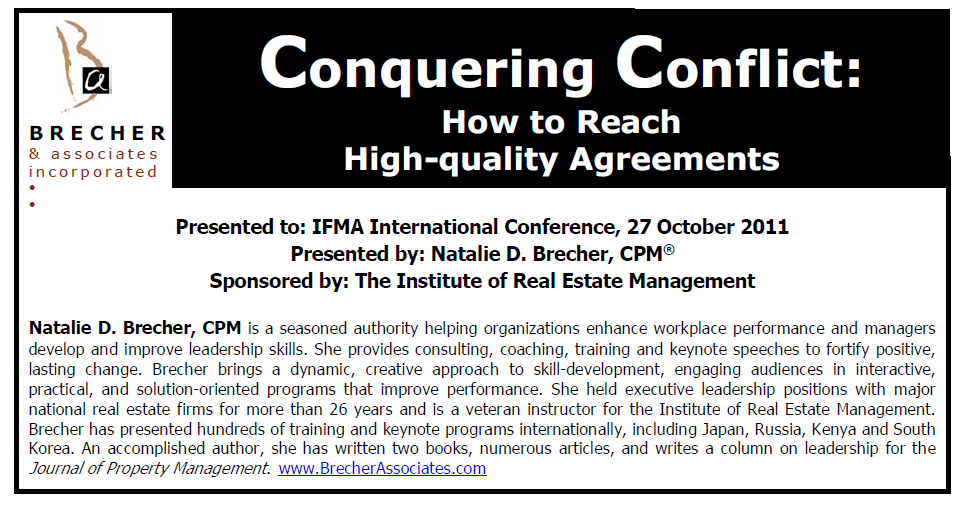 Conquering Conflict: How to Reach High-quality Agreements