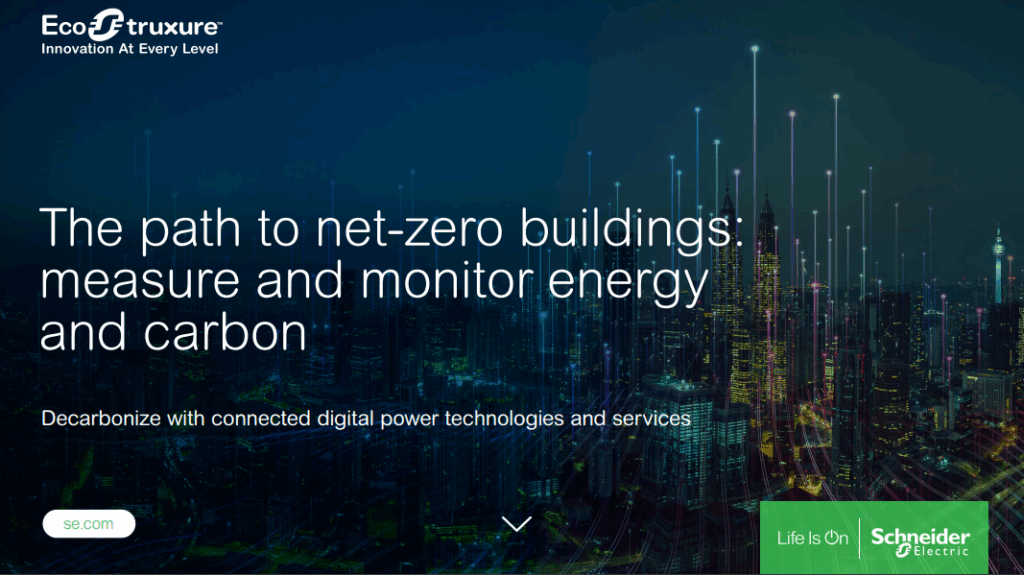 The path to net-zero buildings: measure and monitor energy and carbon