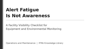 Alert Fatigue Is Not Awareness