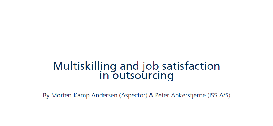 Multiskilling and Job Satisfaction in Outsourcing