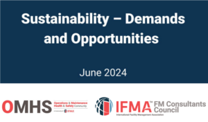 Sustainability - Demands and Opportunities
