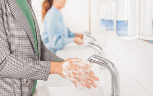 Promoting hand hygiene with behavioral change